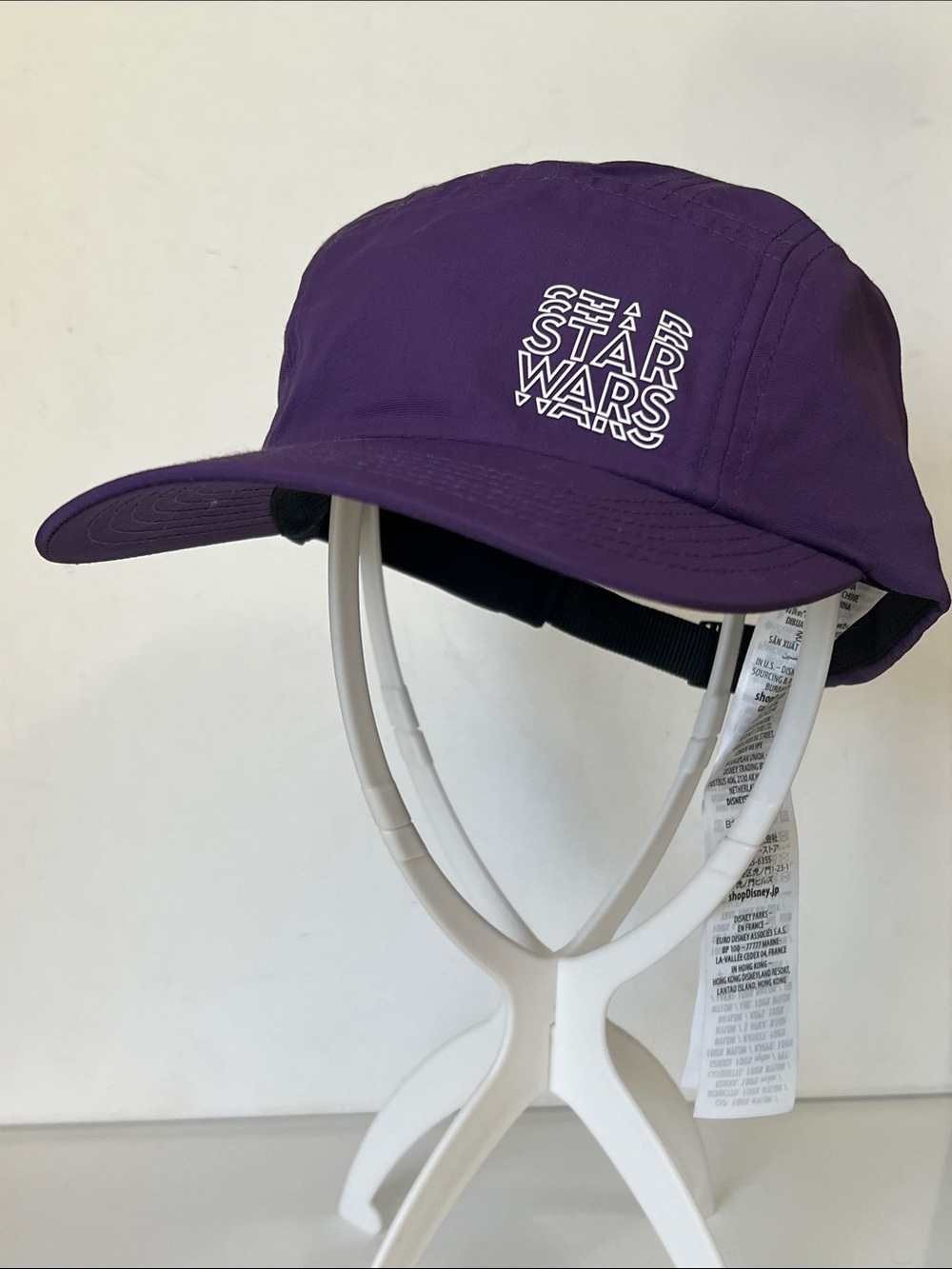 NWT Disney Parks Star Wars Logo 5 Panel Purple Adjustable Adult Unisex Hat